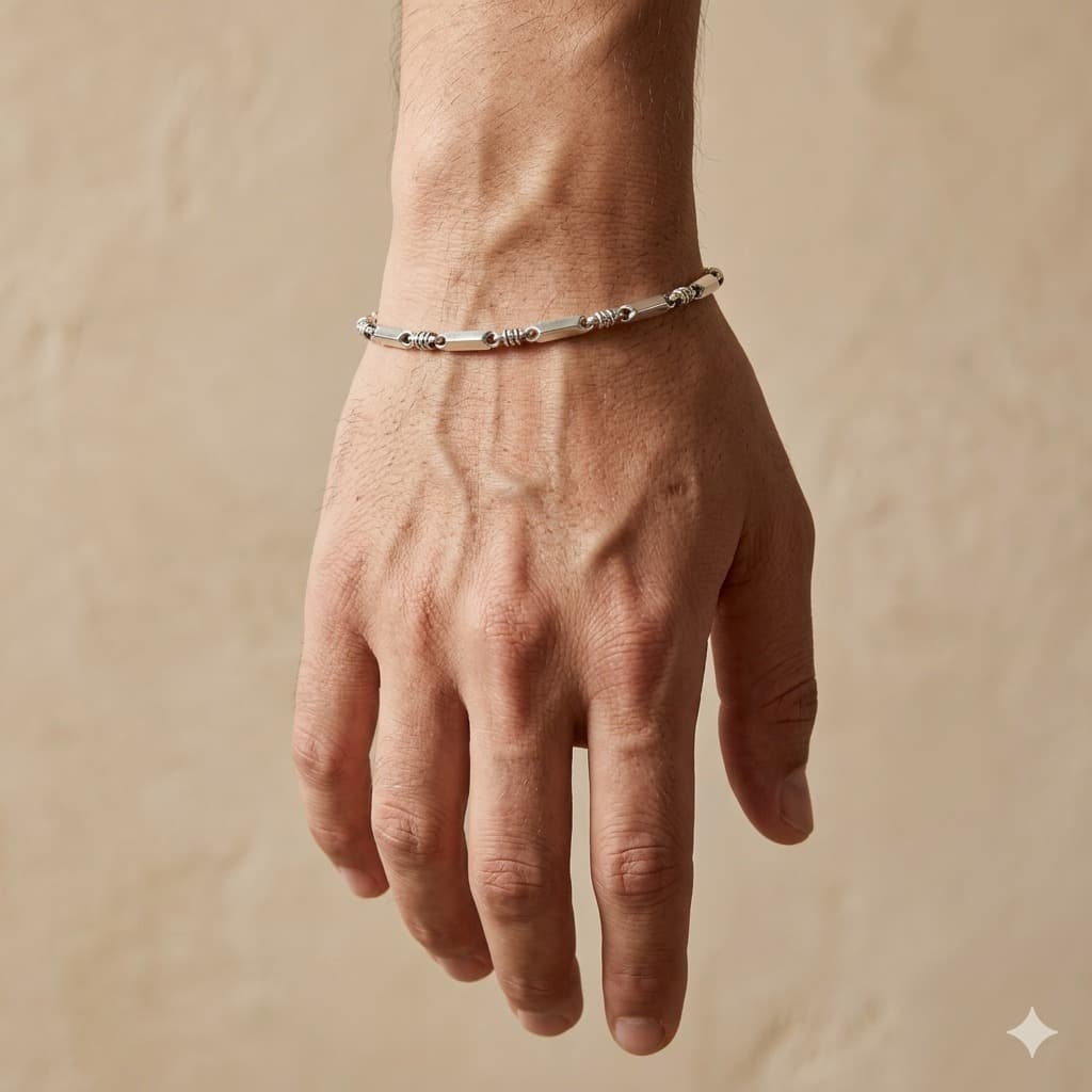 Slim Bar-Link Bracelet