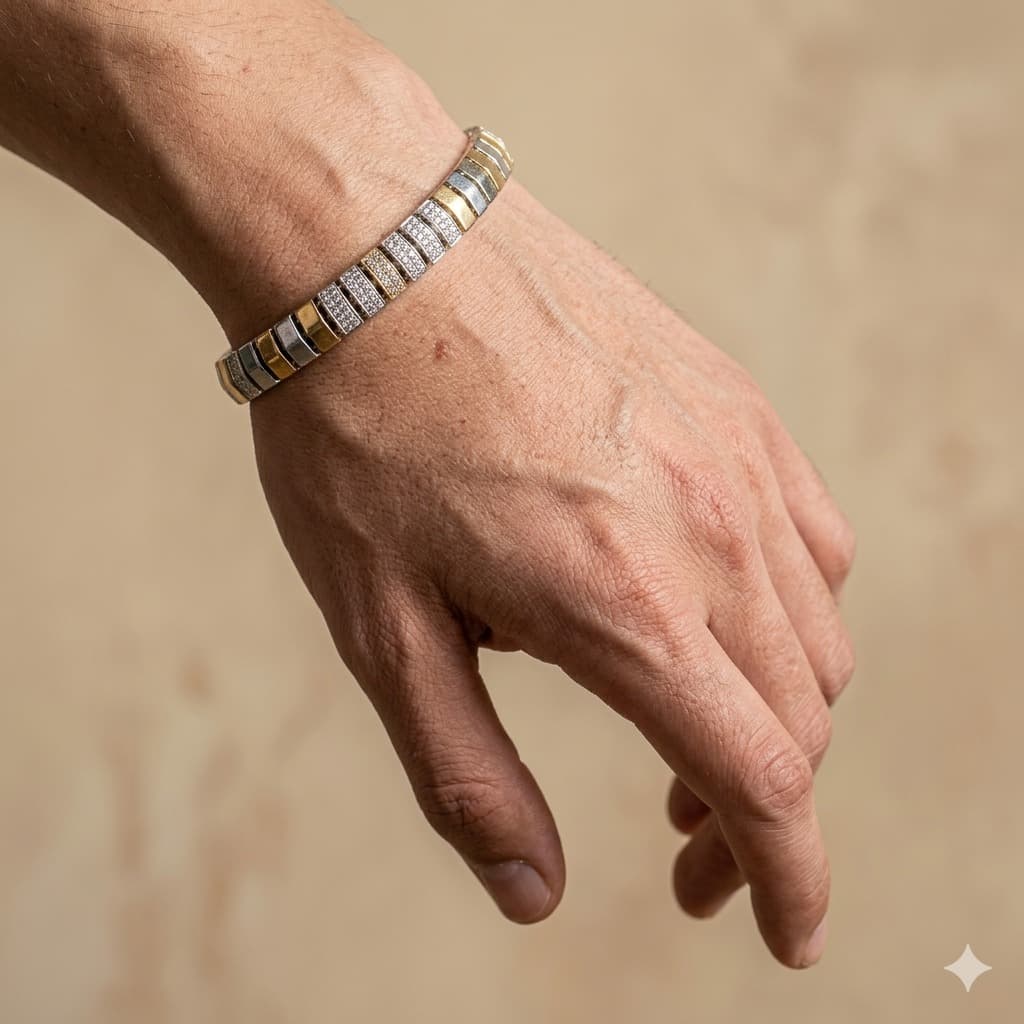Two-Tone Pavé Bracelet